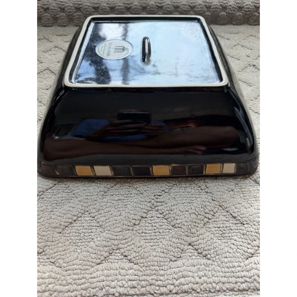Home Trends MOSAIC TILE Square Large SERVING BOWL